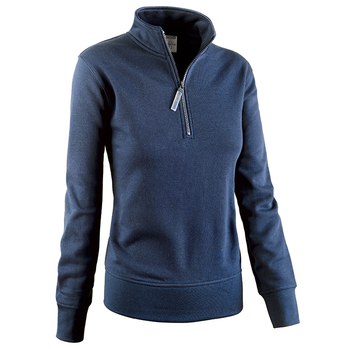 FELPA MEZZA ZIP STRIKE BLU NAVY