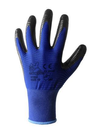 HEAVY DUTY PROTECTION - GUANTO POLIEST SPAL/NITRILE RIGATO (41000)