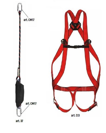 [CKIT03-UNICA] AEREA - KIT IMBRAC+CORD.CON ASS.+ 2 MOSCHET (CKIT03)